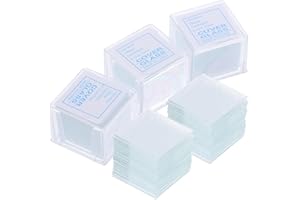 NAMOARLY 500Pcs Square Microscope Slides 0.70X0.70In Thin Glass Cover Slips Laboratory Consumables for Precise Specimen Prepa