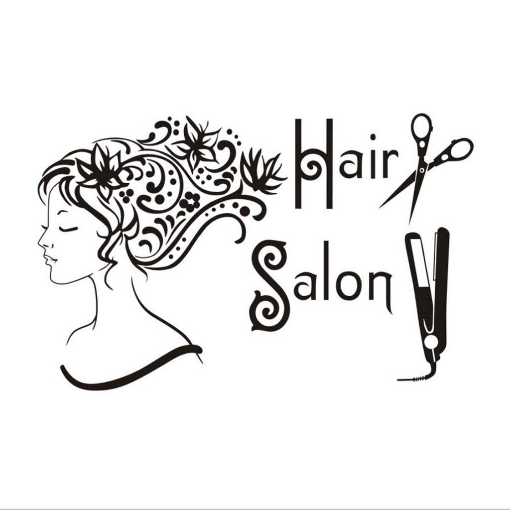 Deportes y aire libre Mujer Cara Peluquería Tijeras Apliques De Vinilo