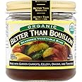 Better Than Bouillon Organic Vegetable Base, Made from Seasoned & Concentrated Vegetables, Organic & Vegan, Makes 9.5 Quarts of Broth, 8 OZ Jar (Single)