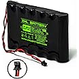 XML Battery (1 Pack 6PH-H-4/3A3600-S-D22 7.2v 3600mAh Ni-MH DSC IMPASSA 9057 SCW-9057 SCW-9055 Battery Wireless Security System