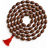 Shoppersduniya Kamal Gatta Mala 108 Beads – Original Big Lotus Seeds Rosary for Lakshmi Puja, Meditation, Japa, Prayer, Spiritual Vastu, Daily Wear Wrap Bracelet & Necklace for Men & Women - Grey