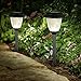 Winchance Solar Pathway Lights Stainless Steel Solar LED Stake Lights Waterproof,8 Packs Matt Black