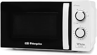 Orbegozo Mikrowelle mit 20 Liter Fassungsvermögen, 6 Betriebsstufen, Timer bis 30 Minuten, 700 W Leistung 700 W weiß