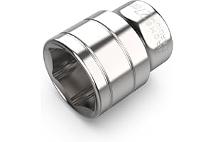 Timsec RV Water Heater Element Wrench Socket, 1-1/16" 6-Point Anode Rod Socket, 1/2" Drive Heating Element Wrench Tool for Residential, RV, Camper, Trailer and Motorhome