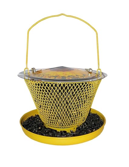 Amazon Com Designer Single Sunflower Wild Bird Feeder Home Kitchen