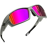 Joopin Sports Sunglasses Polarized Men Women Wrap Around Sun Glasses UV400 Protection Shades Rectangle Sunnies