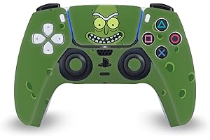Head Case Designs Officially Licensed Rick And Morty Pickle Rick Graphics Vinyl Faceplate Sticker Gaming Skin Decal Cover Compatible With Sony PlayStation 5 PS5 DualSense Controller