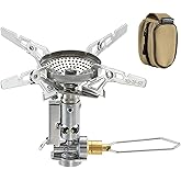 Campingmoon Portable Camping Gas Stove Ultralight Backpacking Stove With 4-Flex Outdoor Hiking Gear