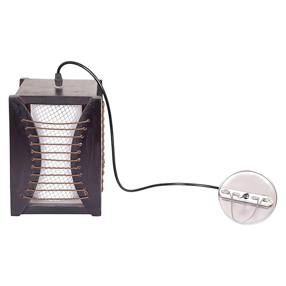 Chauhan Brother Electric Brown & White Wooden Hanging Light