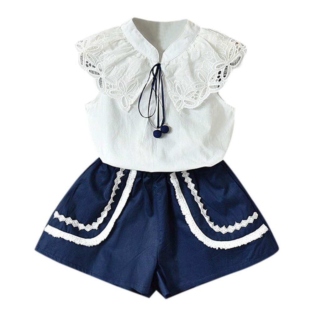 Toddler Kids Baby Girls Outfits Clothes T-shirt Tops Dress Long Pants 2PCS Sets