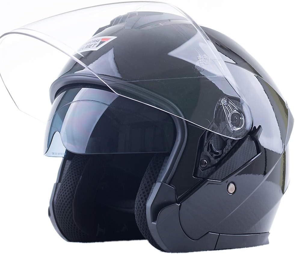 Amazon Sunhorse バイクヘルメット ジェットヘルメット Bike ヘルメット メンズ レディース 半帽 バイク用 ハーフ シールド付き 男女兼用 カッコイイメット 艶黒l 58 59cm Sunhorse ドレス ワンピース 通販