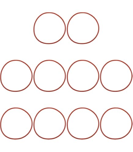 Othmro Nitrile (Buna-N) Rubber O-Rings - 150mm OD, 143mm ID, 3.5mm Width, Pack Of 10