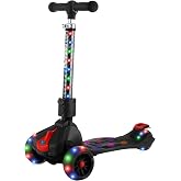 Hover-1 Ziggy Folding Kick Scooter for Kids (5+ Year Old) | Features Lean-to-Turn Axle, Solid PU Tires &amp; Slim-Design, 110 LB Max Load Capacity, Safe