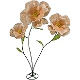 Jxcnkiy 3Pcs Large Giant Artificial Flowers Decoration - Artificial Giant Paper Flowers for Wedding Graduation Bridal Shower Birthday Handcrafted Wall Backdrop Party Supplies (Light Orange)