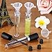 eBoot 8 ml/ 10 ml Empty Mascara Tube Eyelashes Tube Eyelash Cream Container Bottle with Wand Rubber Inserts Funnels Transfer Pipettes for Mascara Castor Oil DIY