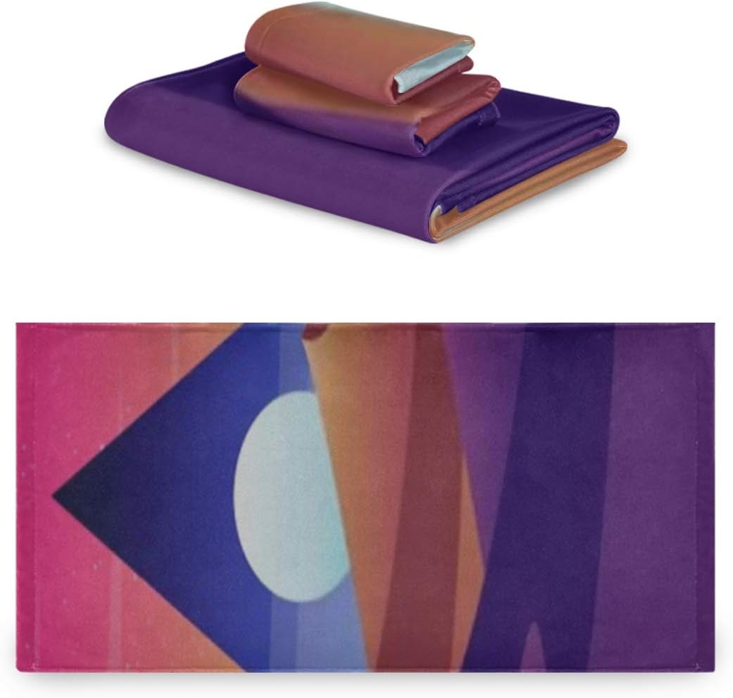CHQTG Juego Suave de 3 Toallas Desert Sunset Landscape Conjuntos de