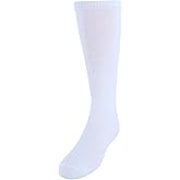 CTM Girl's Solid Colored Soft Uniform Knee High Socks (1 Pair)