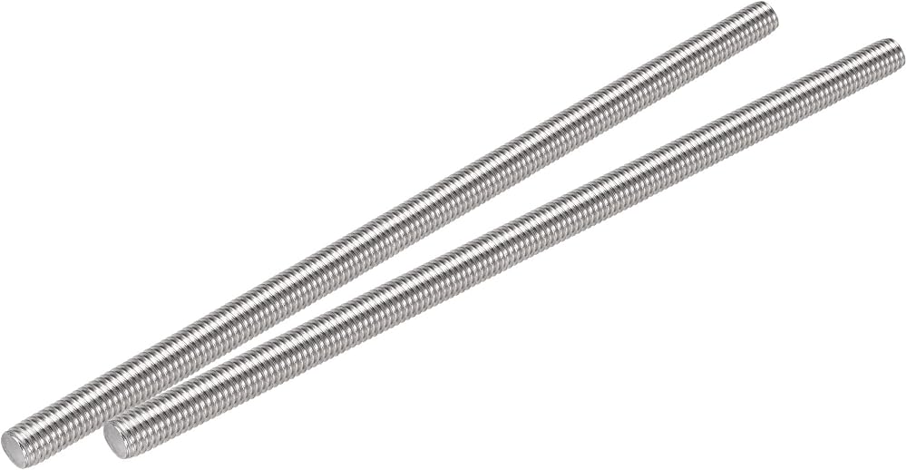 sourcing map M12 x 300mm Fully Threaded Rod 304 Stainless Steel Right Hand