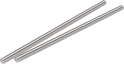 sourcing map M12 x 300mm Fully Threaded Rod 304 Stainless Steel Right Hand