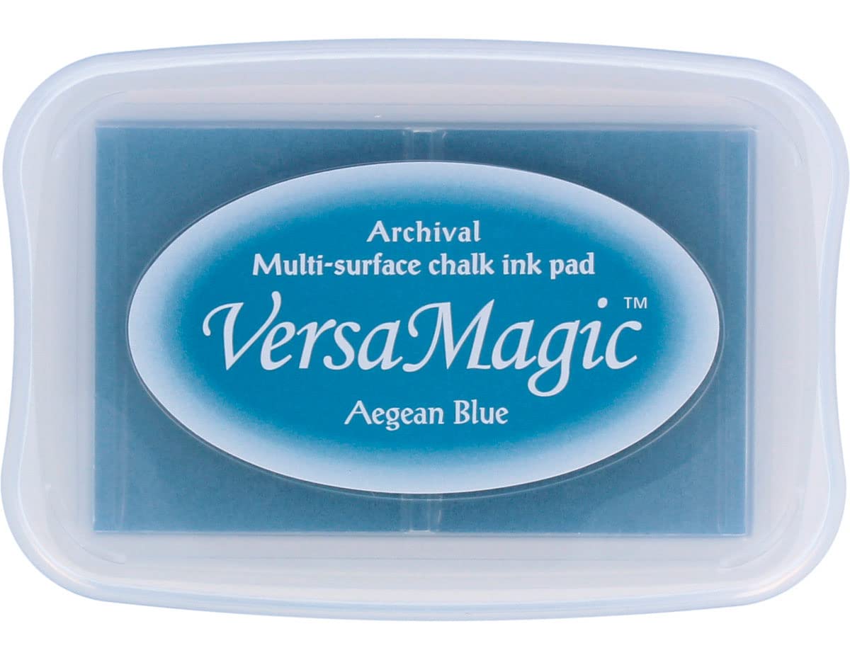 Tsukineko Versamagic Chalk-Finish Ink Pad - Aegean Blue — image 1