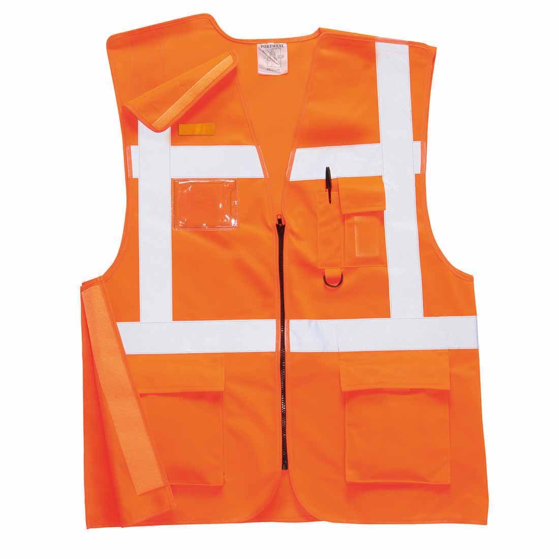 Portwest Executive Rail Vest RIS, Color: Orange, Size: S, RT26ORRS