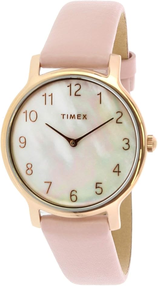 timex quartz watch gold