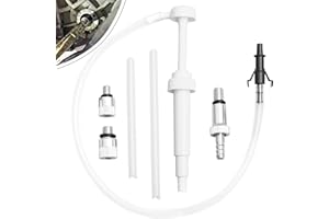 FUELIO Marine Lower Unit Gear Oil Pump for Quart Bottles - Transmission Fluid Pump for Marine Boat Engine Motor Automotive Car Change - Differential Fluid Pump - 3/8 inch Swivel, 8mm & 10mm Adapter