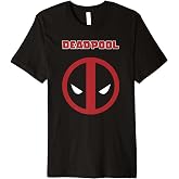 Marvel Comics Retro Classic Deadpool Mesh Style Logo Premium T-Shirt