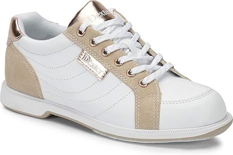 Dexter Groove Iv White Nubuck Rose Gold Extra Wide Bowling Shoes For Right And Left Handed Shoe Sizes 36 41 And Mein Bowlingshop Shoe Bag Set 38 Amazon Co Uk Sports Outdoors