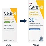 CeraVe Sun Protection, SPF 30 Sunscreen Face Lotion, 2.5 Ounce
