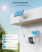 ieGeek 2K Solar Security Camera Outdoor Wireless 360° Pan WiFi CCTV view 2