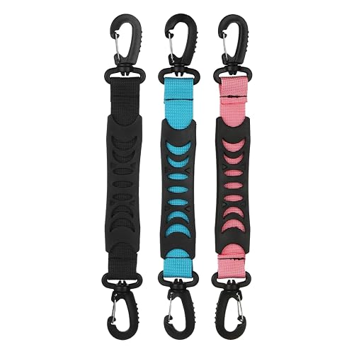 3 PCS Skates Carry Leash Ski Straps and Pole Carrier, Ski Carrier Strap Roller Skates Portable Carrying Handle Roller Skate Carrying Strap Ski Shoes Carrying Strap Shopping Webbing Handle