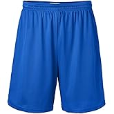 Soffe mens Mens Athletic Drawstring Mini Mesh Nylon Shorts, 7" Inseam