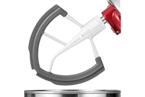 ABTER Flex Edge Beater for KitchenAid 6 Quart Bowl-Lift Stand Mixer,Only for Stainless Steel Lift-Bowl, Not for Glass-bowl,Grey