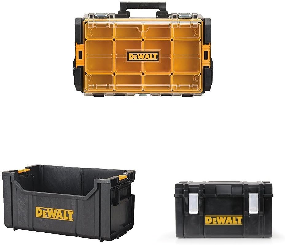 Dewalt DWST08202 Tough System 100 Bucket Tool Organizer with Tough System Tote and Large Tough System Case
