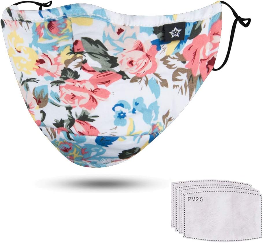 YAMANMAN Breathable Washable and Reusable Comfy Cotton Adjustable Cotton for Men & Women