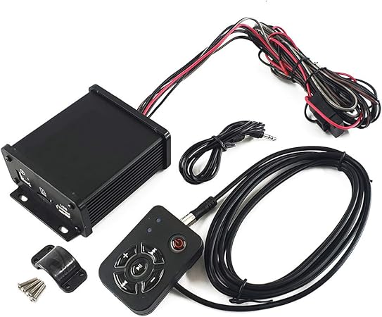 Amazon トクトヨ Tokutoyo ブルートゥース Bluetooth4 1 4ch オーディオアンプset コントローラー付き バイク車載 用 Max出力 4x35w バイク用オーディオ パーツ 車 バイク