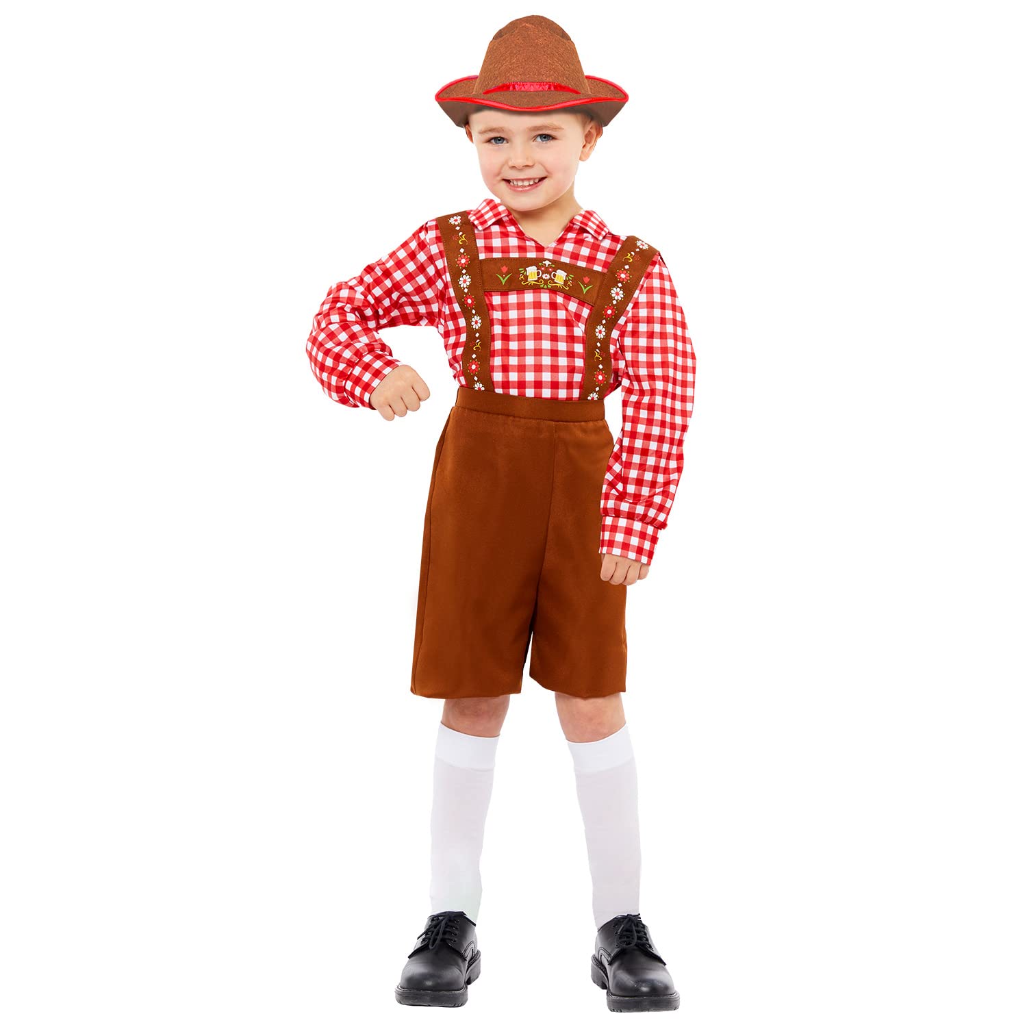 Amscan 9917578 - Kids Oktoberfest Bavarian Boy Costume Age: 8-10 Years