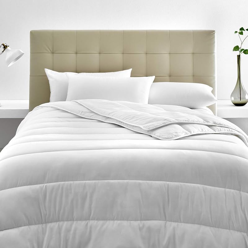 Home - Edredón Nórdico 220x220 cm - Duo 4 Estaciones 150+300 gr Fibra Suave y Transpirable - Relleno para Todo el Año, Fácil Lavado, Hipoalergénico, Unible por Corchetes, para Cama 135 cm