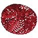 Vintage Women Lady Sparkly Shining Sequin Beret Hat Party Beanie Cap - Red