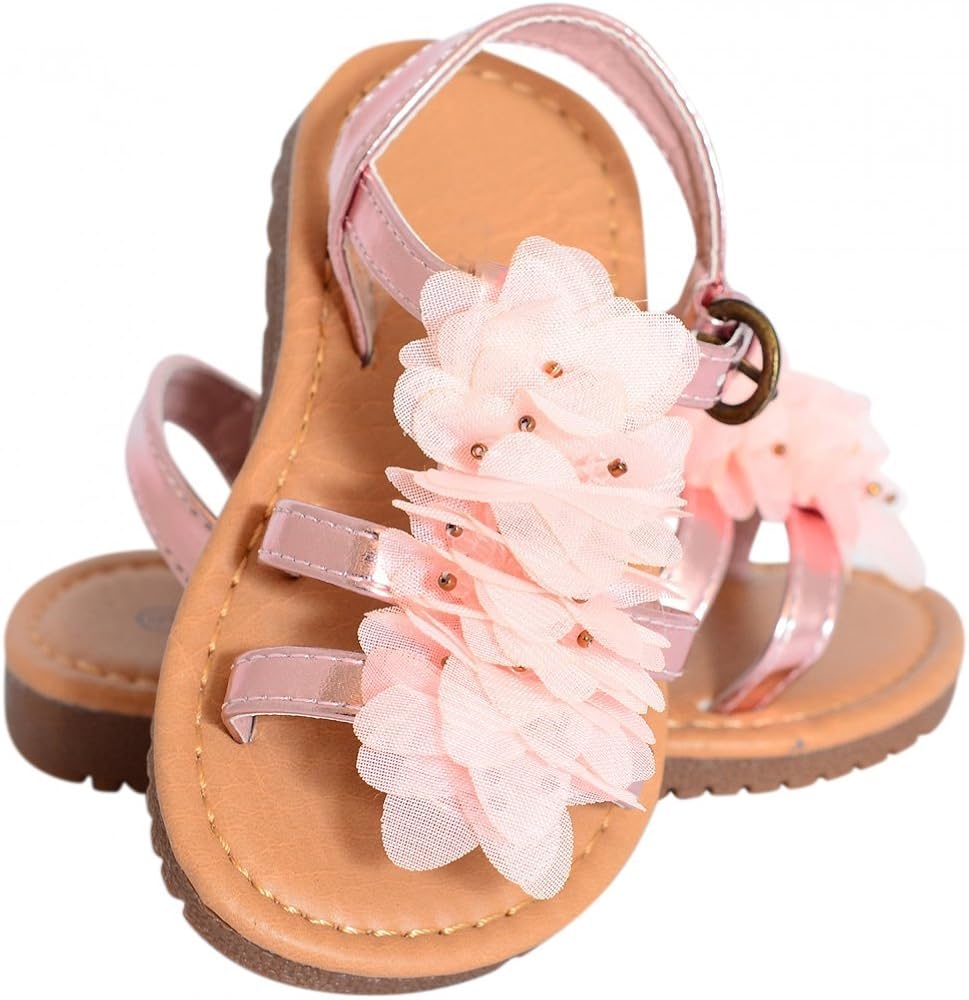 fuchsia pink strappy sandals