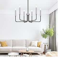 6-Light Farmhouse Chandelier for Dining Room
