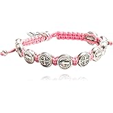 My Saint My Hero Blessing for a Cure Hand-Woven Bracelet