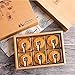 SDJ Mooncake Craft Paper Boxes Chinese Traditional Gift Packaging 10 Bottoms+10 Covers 9.3 6.41.9 Inch for 6 Moon Cake