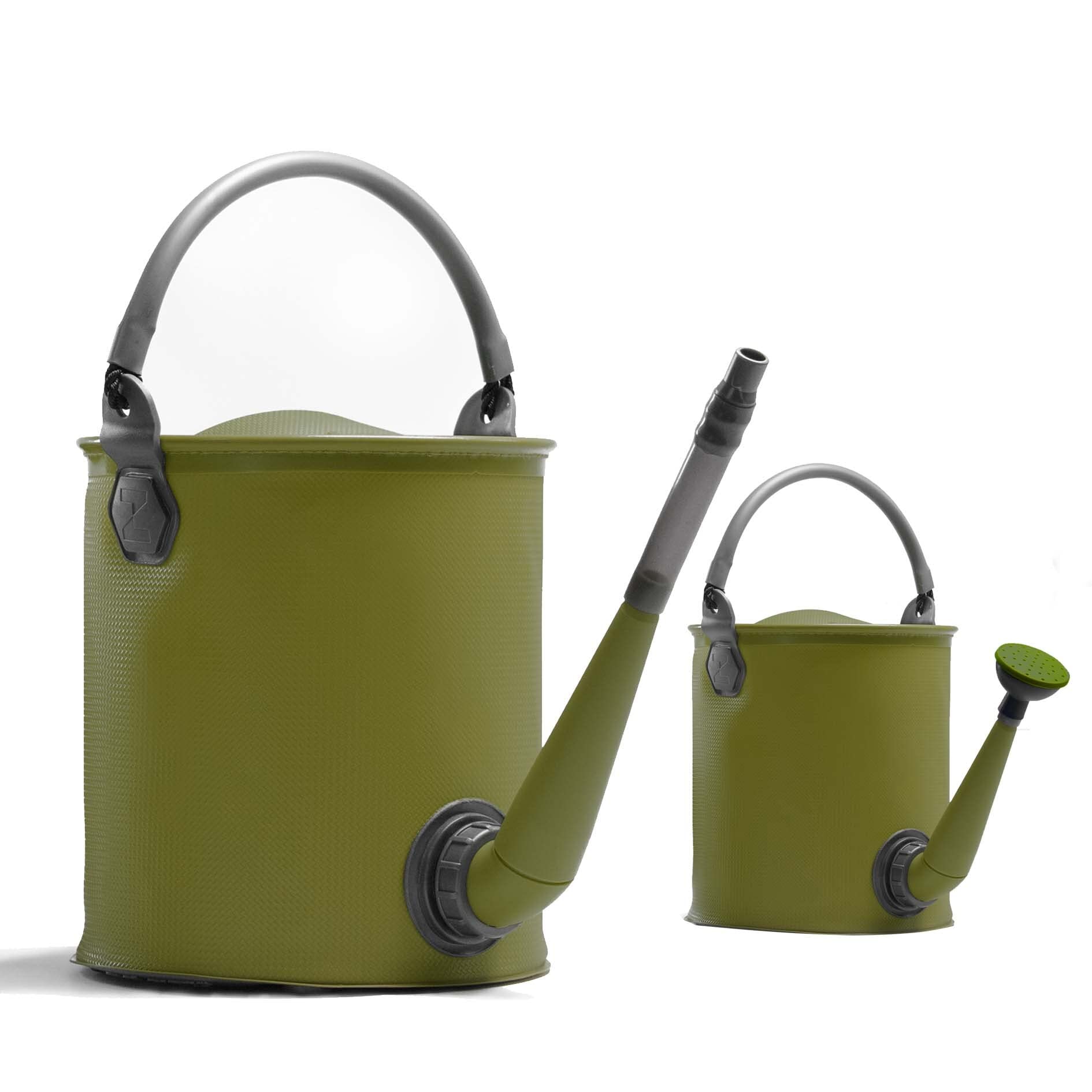 Colapz 7L/9L Collapsible Outdoor Watering Can/Bucket, Olive Green, Multi-Use, BPA Free, Portable Caravan & Motorhome Accessories