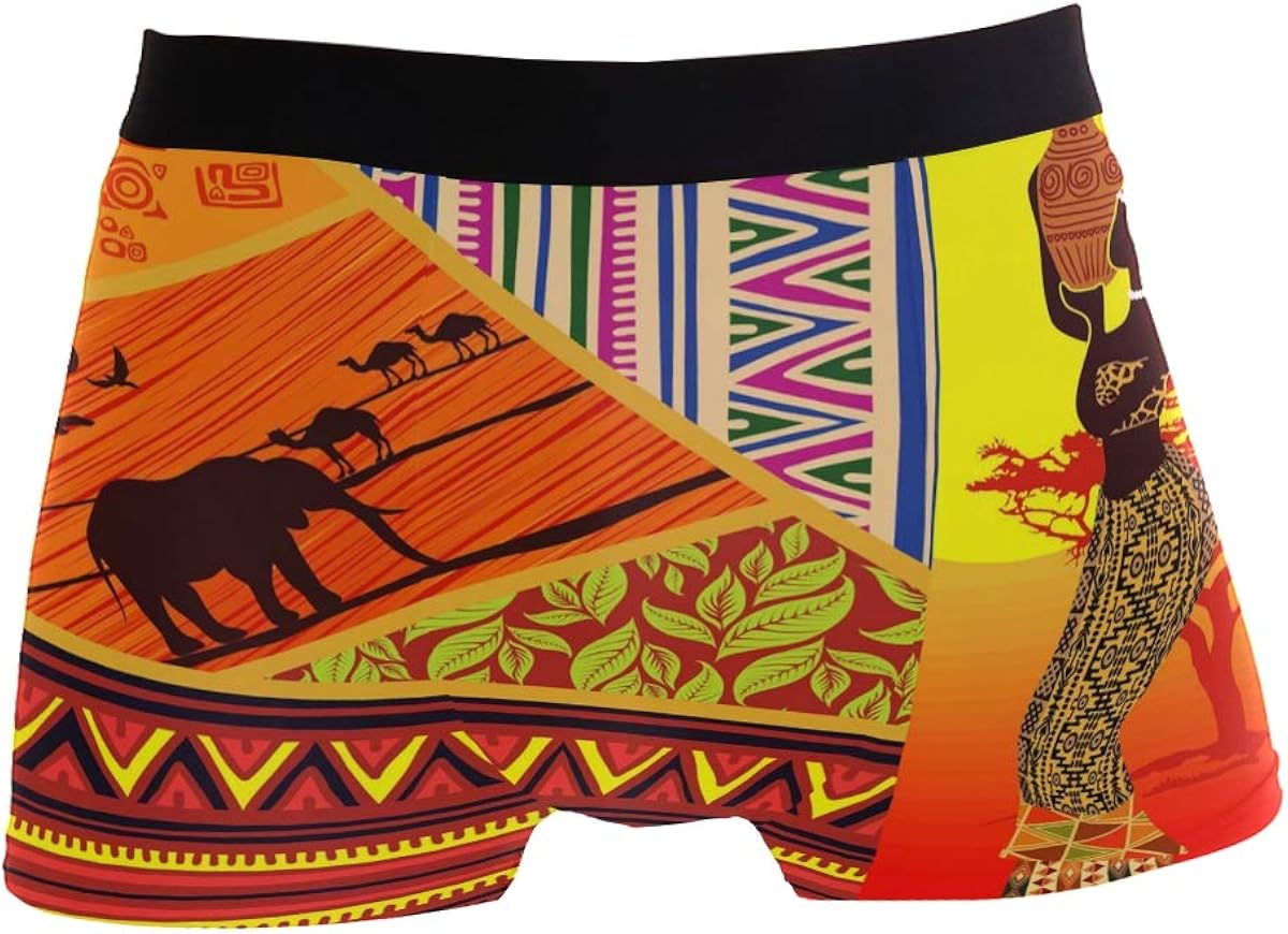 Use4 Tribal Elephant African Women Men's Underwear Regular