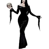 YAOHUOLE Women Halloween Costumes Women Hallween Party Dress Vintage Gothic Floor Dress