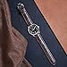 iStrap Leather Watch band -Alligator Grain Embossed Pattern Calfskin Replacement Strap-Stainless Steel Deployment Buckle with Push Buttons-Bracelet for Men Women-18mm 19mm 20mm 21mm 22mm 24mm