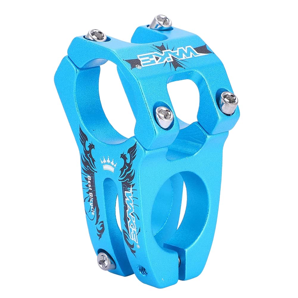 VGEBY1 Bike Stem, 31.8mm Aluminum Alloy Bike Handlebar Stem Mountain Bike Stem MTB Handle Bar Riser Stem (Blue)