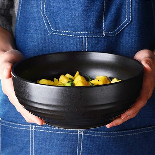 QTQHOME WCS Ceramic Extra Large Capacity Mixing Bowl Soup Ramen Bowl Fruit Salad